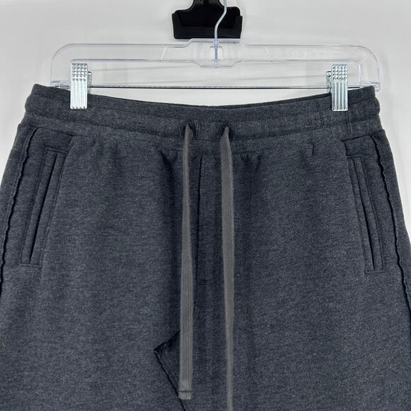 ATM Anthony Thomas Melillo Charcoal Fleece Sweat Skirt Raw Edge Womens Sz M - Picture 4 of 11